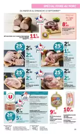 Catalogue Bi1 page 23: BRIENT RÔTI DE PORC CUIT CHARCUTIER NATURE €11,99, Le Porc Français PORC COTE AVEC OS €2,09