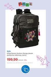 Smyk gazetka tydzień 37 Strona 16: K-Pop Demon Hunters Energy plecak podręczny kabinowy czarny Safta €199,99