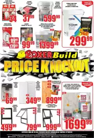 Boxer catalogue Page 2: Medal Walls & Ceilings Acrylic PVA Assorted €1.399,99, ALUMINIUM WINDOW €999,99
