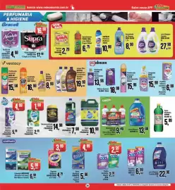 Encarte Rede Economia Página 24: Papel Higiênico Supra 30m €17,98, Água Sanitária Prowater €10,98