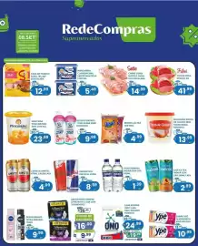 Encarte Rede Compras Página 3: Margarina claybom sabor manteiga com sal €5,49, Coxas de frango sadia 1kg iqf congelada €12,99