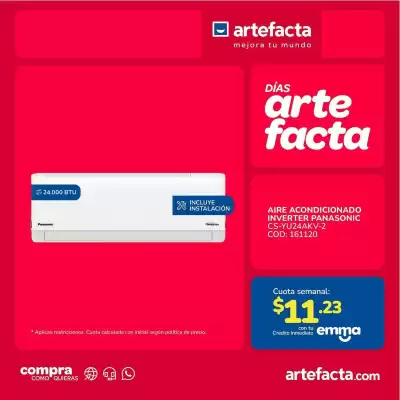 Artefacta (válido hasta 22-09)