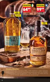 Biedronka gazetka | Alkohole Strona 26: Whiskey Dublin's Own Rum Cask €64,99, Whisky Monkey Shoulder €99,99