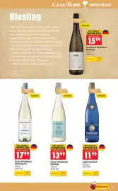 Biedronka gazetka | Alkohole Strona 9: Wino białe Peter Weinbach Riesling €13,99, Wino białe Liebfraumilch Palatium €11,99