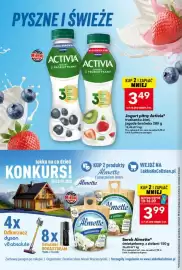 Lewiatan gazetka tydzień 37 Strona 2: Jogurt pitny Activia truskawka-kiwi €3,49, Serek Almette śmietankowy €3,99