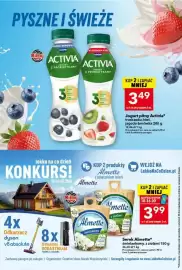 Lewiatan gazetka tydzień 37 Strona 2: Jogurt pitny Activia truskawka-kiwi €3,49, Serek Almette śmietankowy €3,99