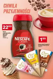 Lewiatan gazetka tydzień 37 Strona 5: Lody rożek Cream it truskawkowe €1,99, Kawa rozpuszczalna Nescafé Classic €22,99