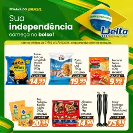 Catálogo Delta Supermercados semana 37 Página 4: Posta de Tilápia €19,99, Mixer Multilaser Turbo (2 Velocidades) €75,99