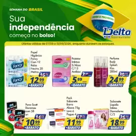Catálogo Delta Supermercados semana 37 Página 5: Protetor Intimus S/Abas Antibac €5,99, Papel Higiênico Fancy €12,99
