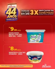 Catálogo Supermercado Precito semana 37 Página 12: Manteiga com sal ipanema €8,99, Margarina becel com sal sem sal €9,99