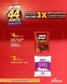 Catálogo Supermercado Precito semana 37 Página 2: Tapioca akio €2,79, Café solúvel pilão €4,99