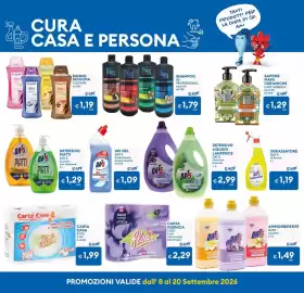 Volantino MD Discount Pagina 20: Carta igienica Flou €2,29, Detersivo piatti Dat 5 €1,29