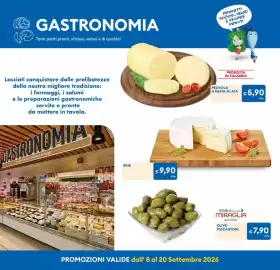 Volantino MD Discount Pagina 6: Olive piccantonì Miraglia €7,90, Brie €9,90