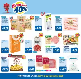 Volantino MD Discount Pagina 8: Riso Roma Buona Spesa! €1,35, Hamburger Pollo e Tacchino Fileni €3,95