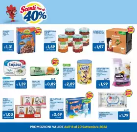 Volantino MD Discount Pagina 9: Covim Nocciolino €1,97, Salviettine detergenti per bambini Trudi €1,79