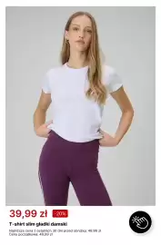 4F gazetka tydzień 37 Strona 2: T-shirt slim gładki damski €39,99