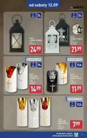 ALDI gazetka Strona 3: Świeca LED szeroka 12,5 cm €11,99, Świeca LED €14,99