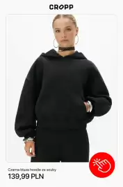 Cropp gazetka tydzień 37 Strona 6: Czarna bluza hoodie ze scuby €199,99
