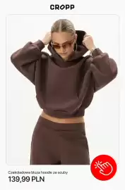 Cropp gazetka tydzień 37 Strona 8: Czekoladowa bluza hoodie ze scuby €139,99