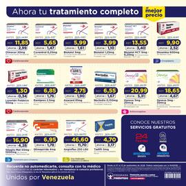 Catálogo FarmaTodo semana 37 Página 12: Ramipres 2.5mg €6.850,00, Nacloidin 0,150mg €6.550,00