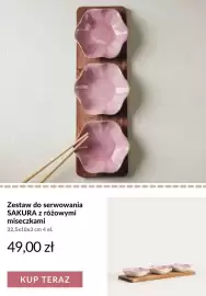 Homla gazetka tydzień 37 Strona 6: Zestaw do serwowania SAKURA z różowymi miseczkami €49,00