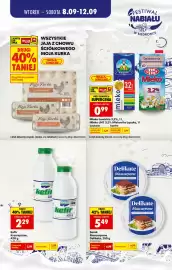 Biedronka gazetka Strona 3: Kefir Krasnystaw €2,29, Mleko UHT Łączka Mlekovita 3,2% €0,99