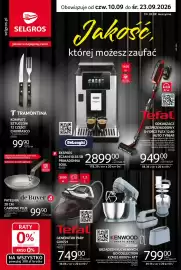 Selgros gazetka Strona 1: Generator pary GV9721 Tefal €921,27, Patelnia 20 cm Carbone Plus de Buyer €122,88