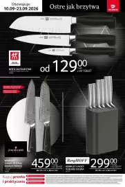 Selgros gazetka Strona 5: Nóż 8 cm Four Star Zwilling J.A. Henckels €158,67, Komplet 6 noży w bloku Culina BergHOFF €367,77