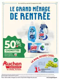 Catalogue Auchan Supermarché page 1: Sans marque raisin blanc de sicile €1,39