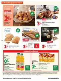 Catalogue Auchan Supermarché page 10: Sans marque 3 baguettes saveurs achetées €3,30