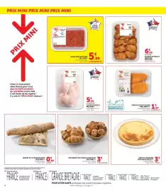 Catalogue U Express semaine 37 page 4: PANÉ AU COLIN D'ALASKA €1,99, HACHÉ VRAC PROTEINÉ €5,89