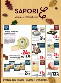 Volantino Conad Margherita Pagina 10: Fettuccine Sapori&Idee Conad €1,79, Mortadella con cotenna Sapori&Dintorni €13,90