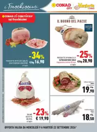 Volantino Conad Margherita Pagina 12: Salame Golfetta Golfera €19,90, Coppa di Parma I.G.P. Aurora €19,90