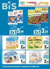 Volantino Conad Margherita Pagina 2: Formaggio Leerdammer a fette €3,59, SKYR MILA €1,49