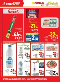 Volantino Conad Margherita Pagina 4: Risotto Viva la Mamma Beretta €2,79, Yogurt bianco bio verso natura €1,49