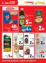 Volantino Conad Margherita Pagina 6: Caffè solubile Conad Intenso €2,99, Prugne con nocciolo €2,24