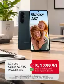 Catálogo Sodimac semana 37 Página 1: Samsung Galaxy A37 5G 256GB Gray €1.399,90