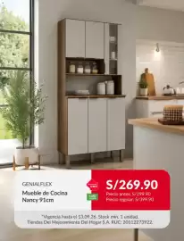 Catálogo Sodimac semana 37 Página 6: Genialflex mueble de cocina nancy 91cm €269,90