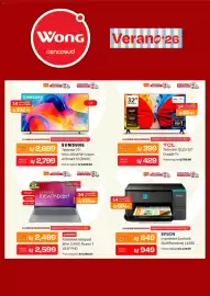 Catálogo Wong Página 4: Epson impresora ecotank multifuncional l4360 €949,00, Tcl televisor qled 32" google tv €429,00