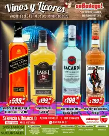 Catálogo SuBodega Página 2: Bacardi Carta Blanca €199,90, Captain Morgan Original Spiced Rum €199,90