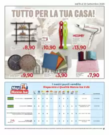 Volantino Maxi Nonna Isa Pagina 17: Cuscino per sedia €3,90, Orologio da parete €9,90