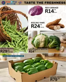 Take 'n Pay catalogue Page 16: Green Peppers €79,99, GREEN BEANS €29,99