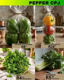 Take 'n Pay catalogue Page 19: Spinach €5,99, Mint €4,99
