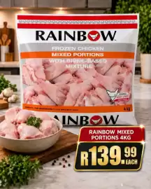 Take 'n Pay catalogue Page 36: RAINBOW FROZEN CHICKEN MIXED PORTIONS €139,99