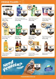 Foodworks catalogue week 37 Page 24: Mildura Orange & Mango €4,10, Bulla Goodness Greek Style Yoghurt 'n' Muesli €2,20
