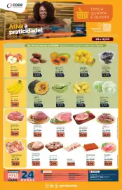 Folheto Coop Página 1: Patinho bovino resfriado pedaço €42,99, Pernil suíno com osso fresco - kg €9,99