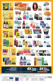 Folheto Coop Página 2: Biscoito recheado Bauducco tipos €1,99, Atum sólido Coqueiro em água ou em óleo €9,79