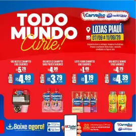 Catálogo Carvalho Supermercado Página 1: Iog nestlé ninho €4,39, Iog nestlé chamyto sabores €4,89