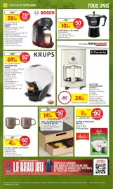 Catalogue Intermarché Hyper page 44: KRUPS CAFETIÈRE NÉO €69,99, BOSCH TASSIMO STYLE €26,99