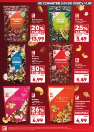 Kaufland gazetka tydzień 37 Strona 15: Orzechy pekan K-Classic €13,99, Mieszanka studencka klasyczna K-Classic €6,99